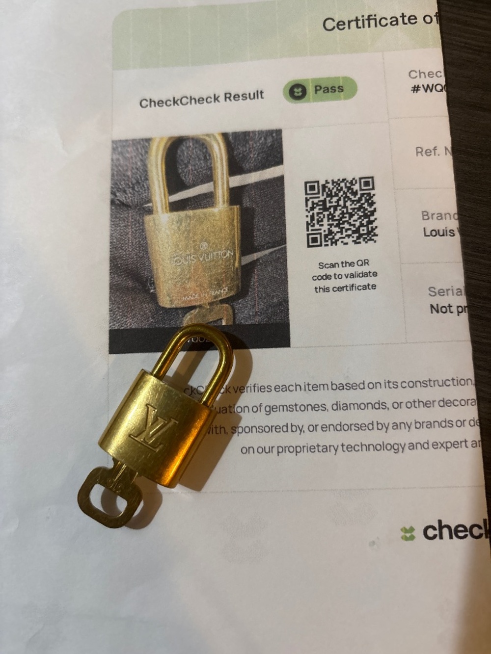 Louis Vuitton lock and key - Picture 3 of 3